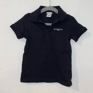 Givenchy kids logo print cotton polo shirt.